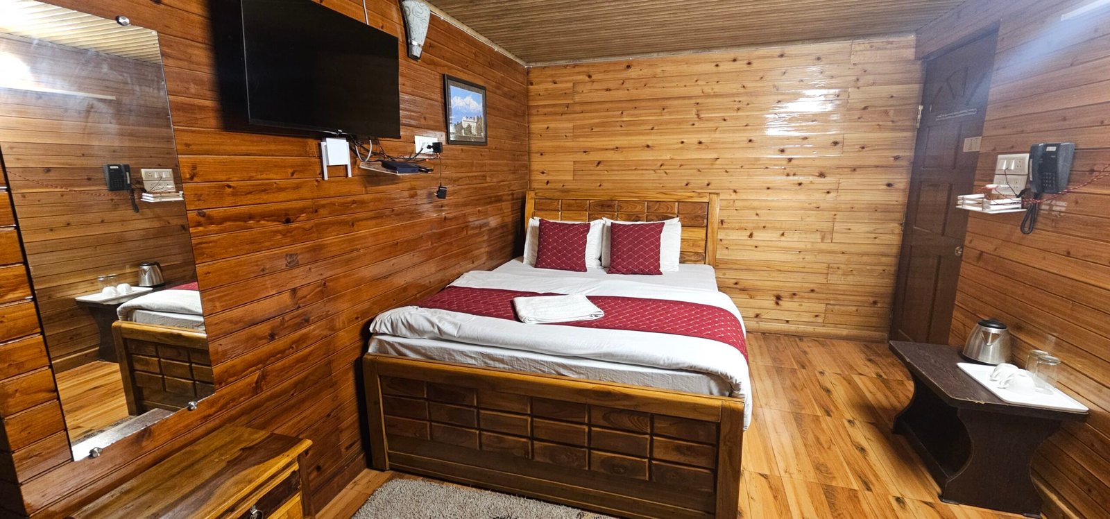 Wood Crest wooden room at View Point Residency Darjeeling