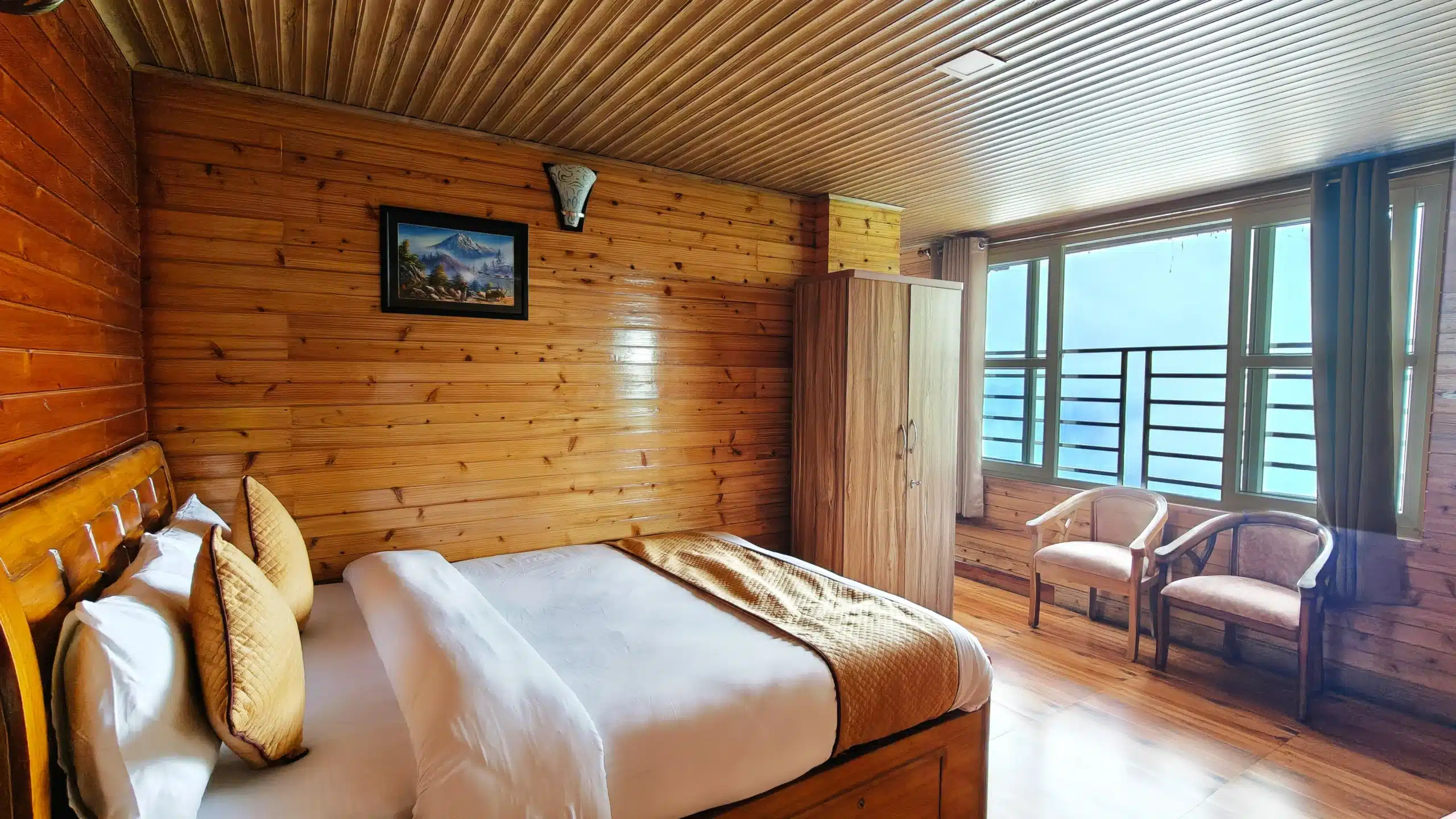 Premium room interior at View Point Residency