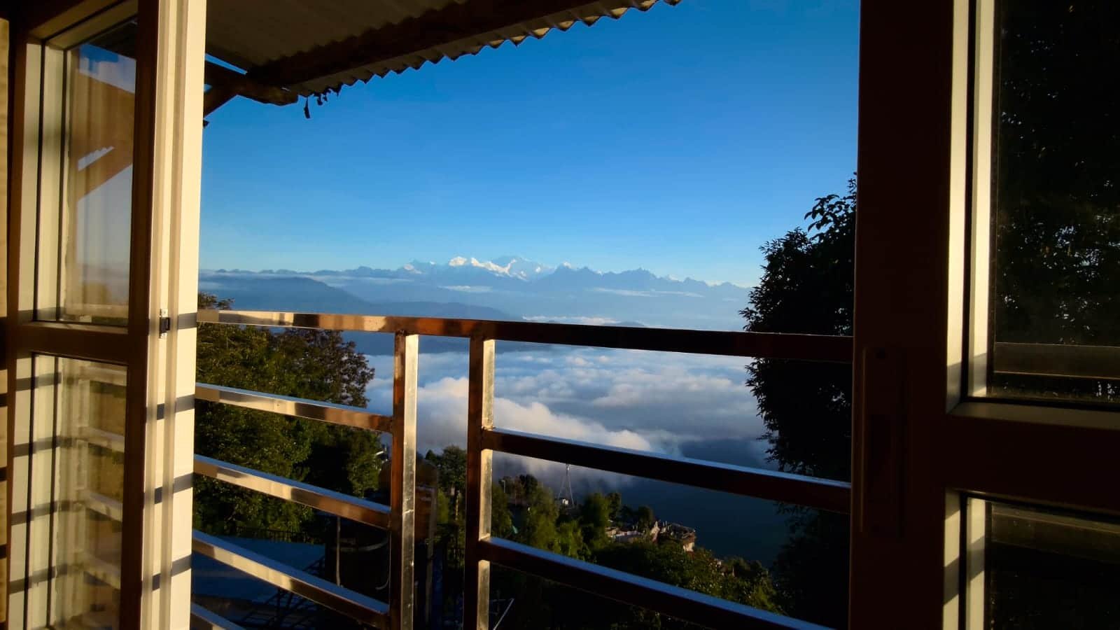 Kanchenjunga view from window of View Point Residency by Nest East