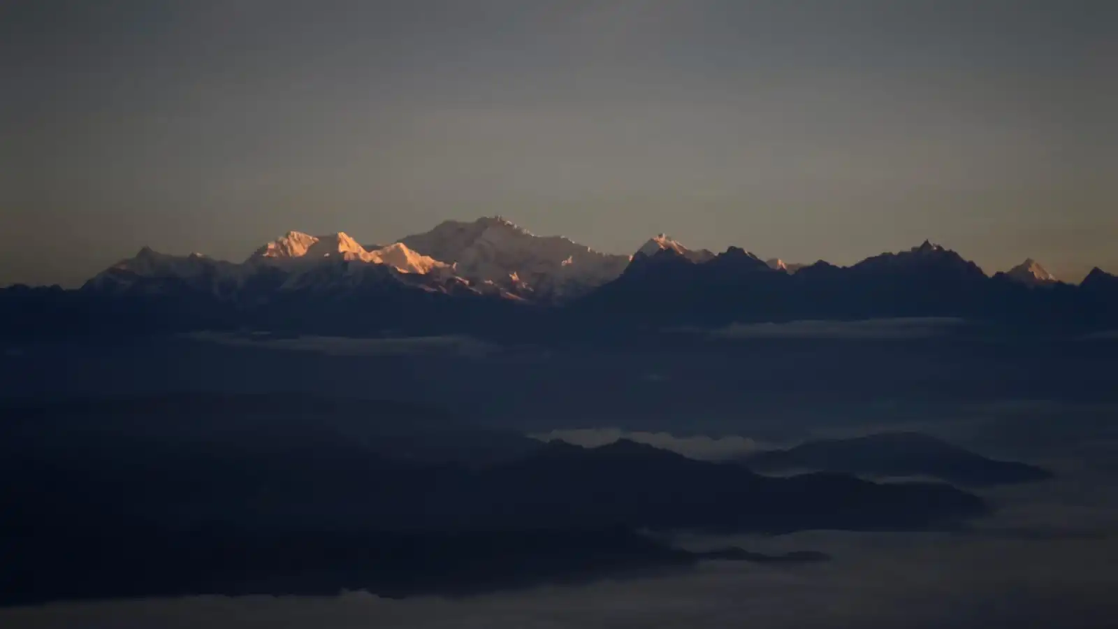 Kanchenjunga mountain sunrise view from View Point Residency Darjeeling
